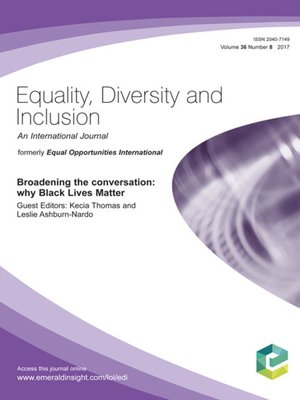 cover image of Equality, Diversity and Inclusion: An International Journal, Volume 36, Number 8